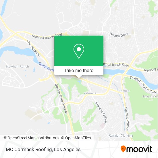 MC Cormack Roofing map