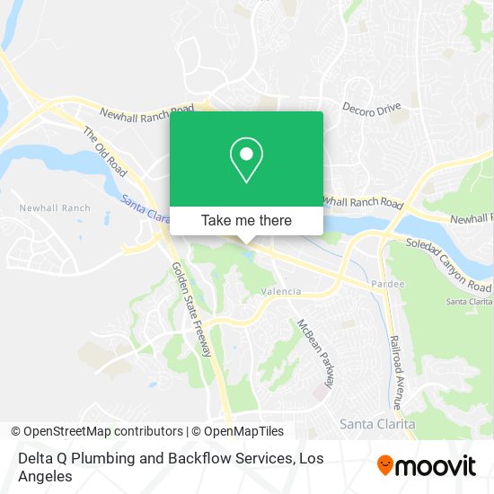 Delta Q Plumbing and Backflow Services map