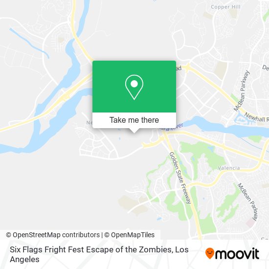 Six Flags Fright Fest Escape of the Zombies map