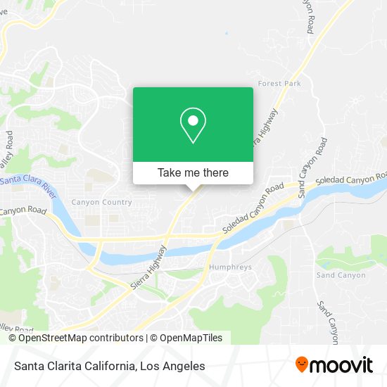 Mapa de Santa Clarita California