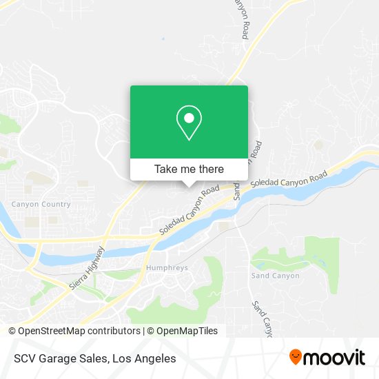 SCV Garage Sales map