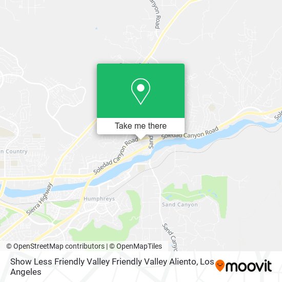Mapa de Show Less Friendly Valley Friendly Valley Aliento