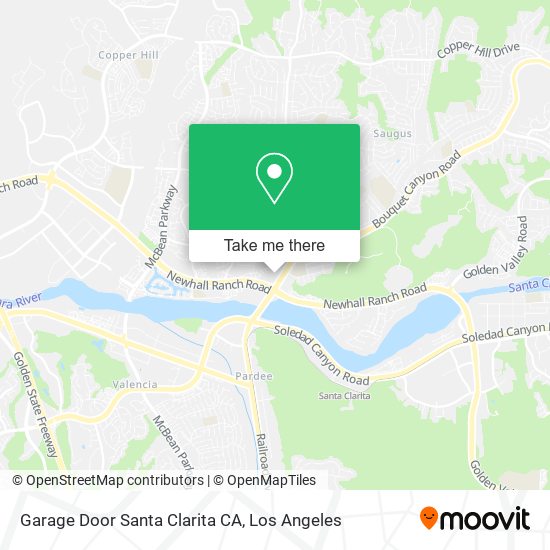 Mapa de Garage Door Santa Clarita CA