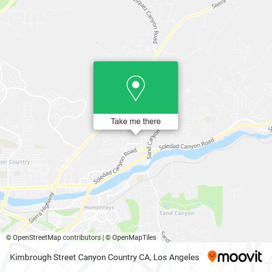 Kimbrough Street Canyon Country CA map