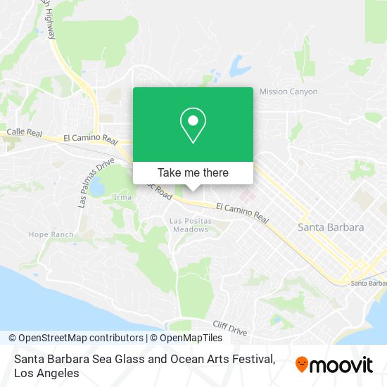 Santa Barbara Sea Glass and Ocean Arts Festival map