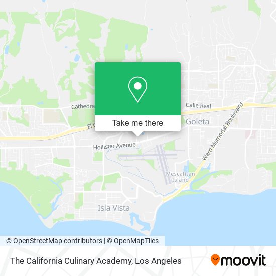 The California Culinary Academy map