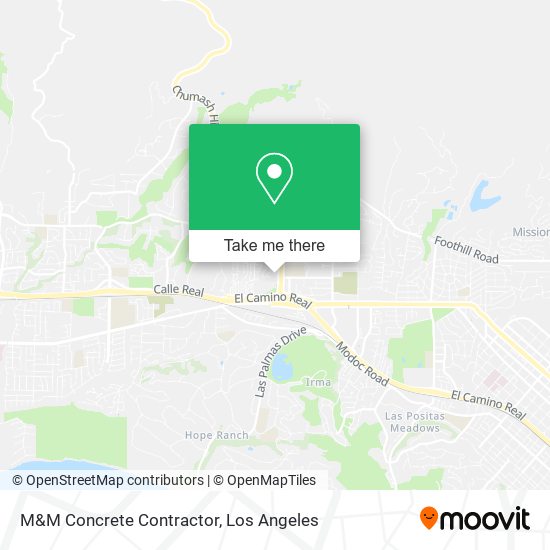 Mapa de M&M Concrete Contractor