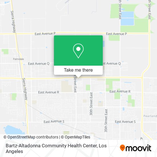 Bartz-Altadonna Community Health Center map