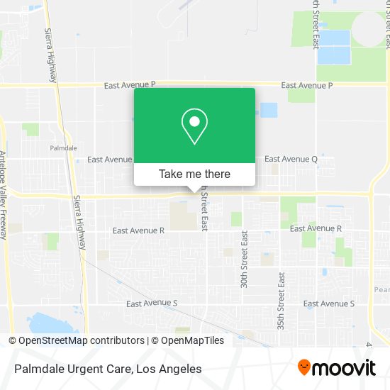 Palmdale Urgent Care map