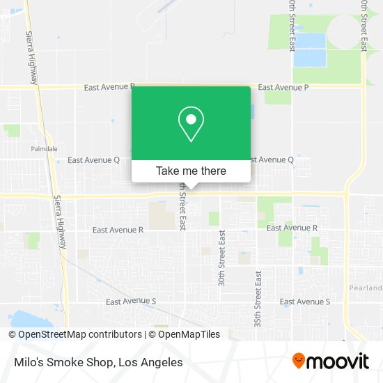 Mapa de Milo's Smoke Shop