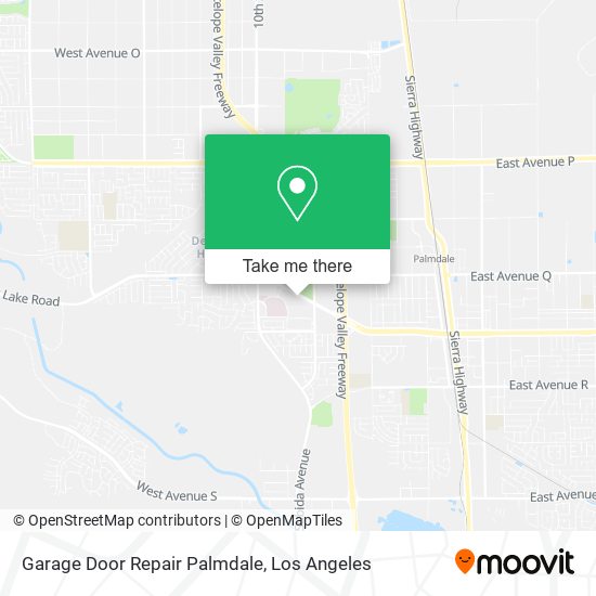 Garage Door Repair Palmdale map