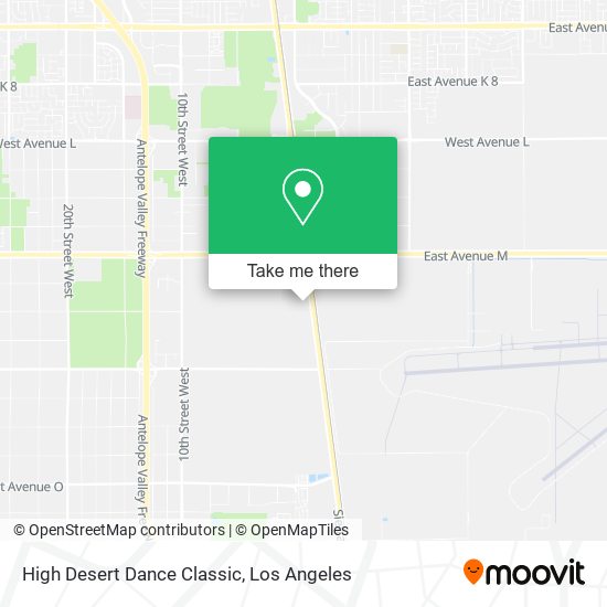 High Desert Dance Classic map