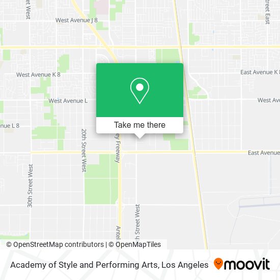 Mapa de Academy of Style and Performing Arts