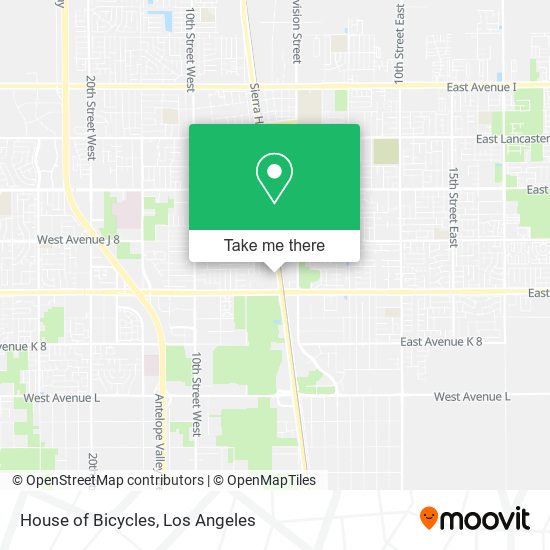 Mapa de House of Bicycles