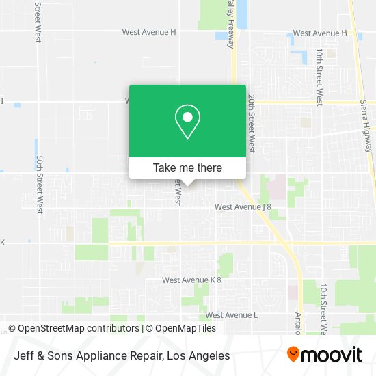 Jeff & Sons Appliance Repair map