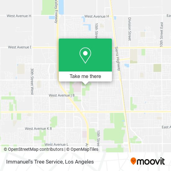 Immanuel's Tree Service map