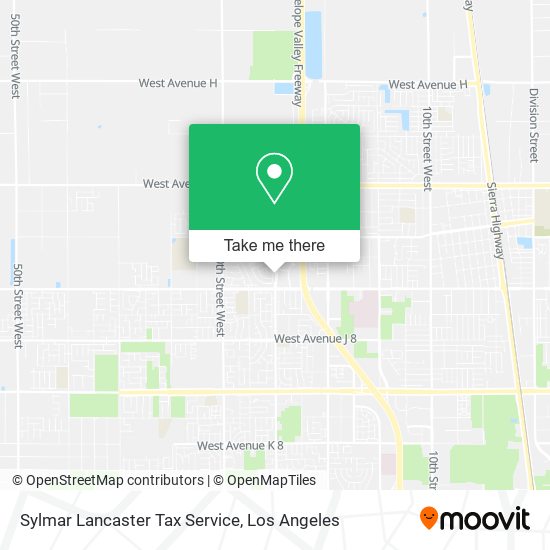 Mapa de Sylmar Lancaster Tax Service