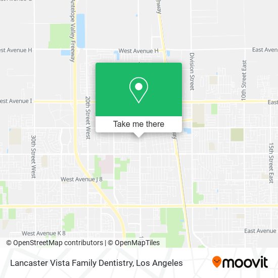 Lancaster Vista Family Dentistry map