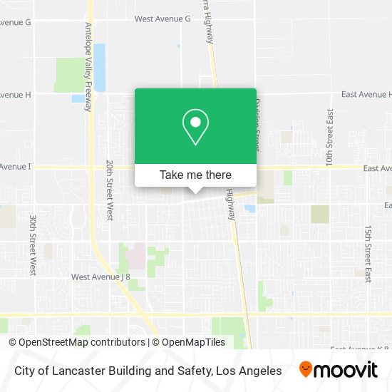 City of Lancaster Building and Safety map