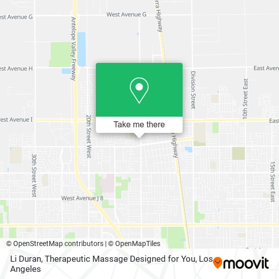 Li Duran, Therapeutic Massage Designed for You map