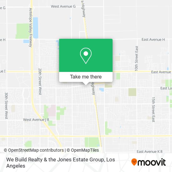 We Build Realty & the Jones Estate Group map