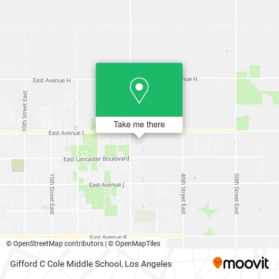Gifford C Cole Middle School map