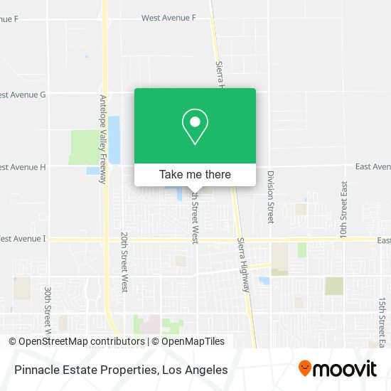 Pinnacle Estate Properties map