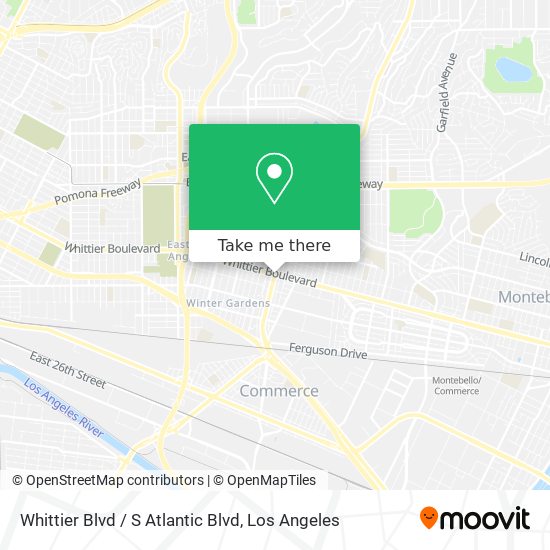 Whittier Blvd / S Atlantic Blvd map