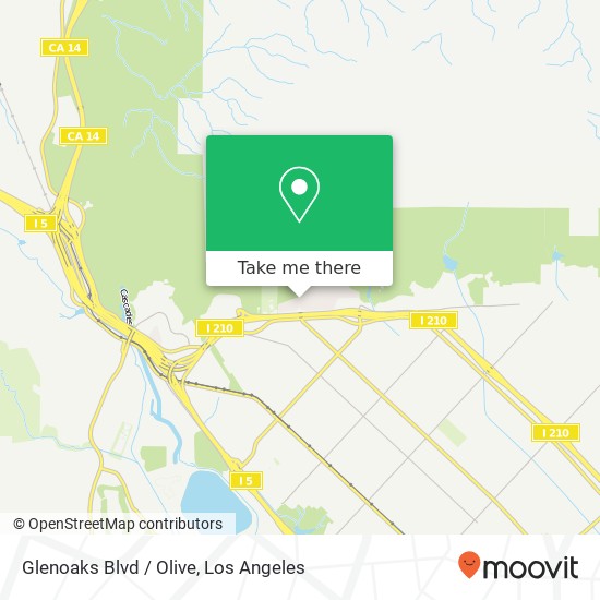 Mapa de Glenoaks Blvd / Olive