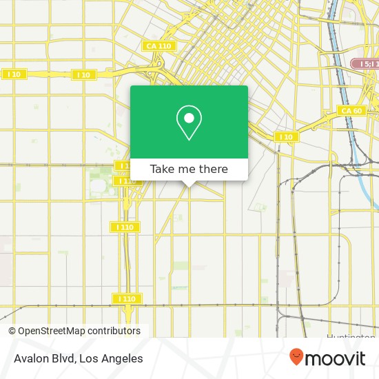 Mapa de Avalon Blvd
