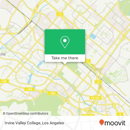 Irvine Valley College map