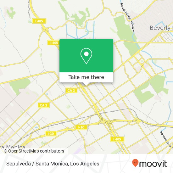 Mapa de Sepulveda / Santa Monica