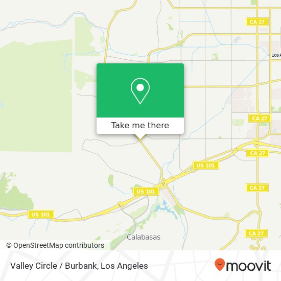 Valley Circle / Burbank map