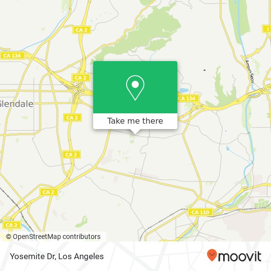 Mapa de Yosemite Dr