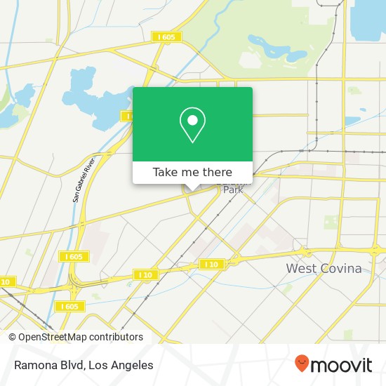 Ramona Blvd map