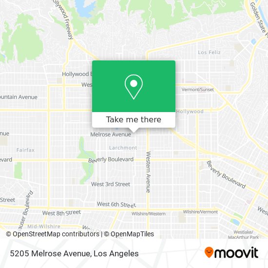 5205 Melrose Avenue map