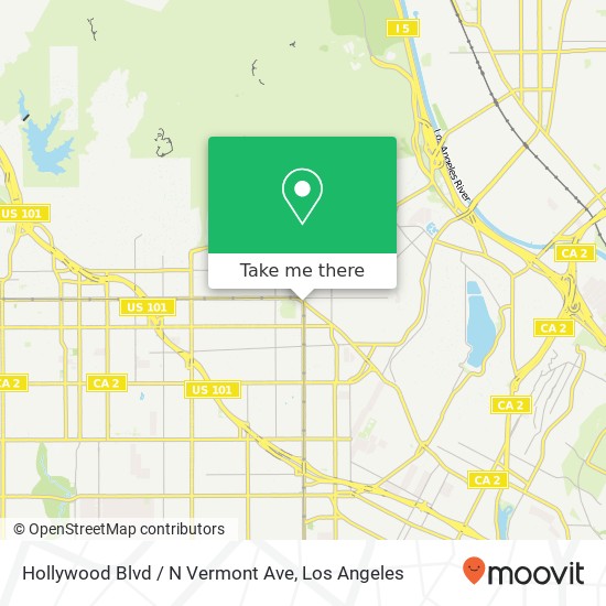 Hollywood Blvd / N Vermont Ave map