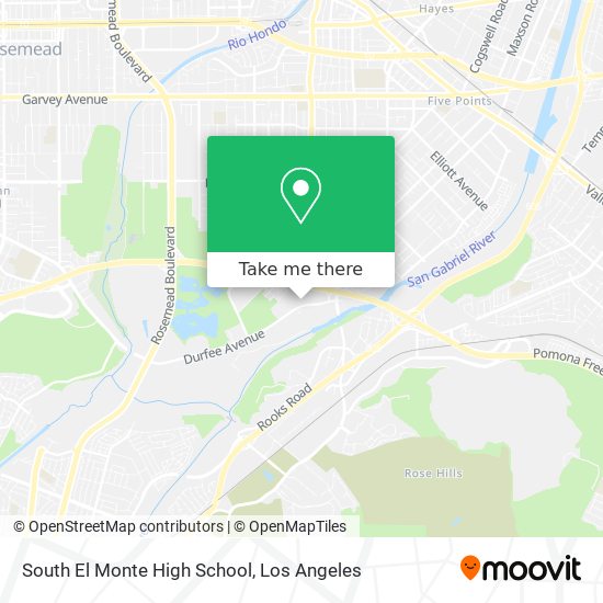 Mapa de South El Monte High School