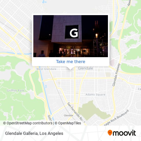 Mapa de Glendale Galleria