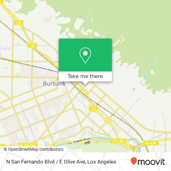 N San Fernando Blvd / E Olive Ave map