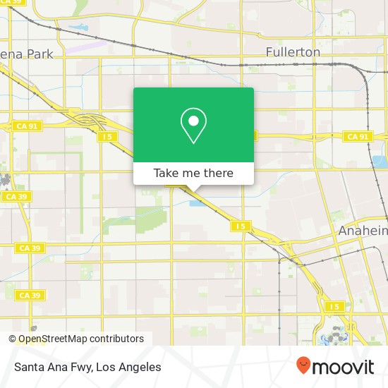 Santa Ana Fwy map