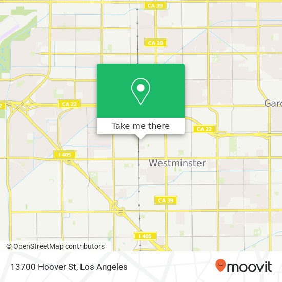13700 Hoover St map