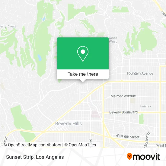 Sunset Strip map