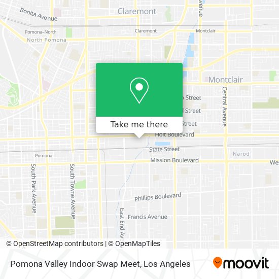 Mapa de Pomona Valley Indoor Swap Meet