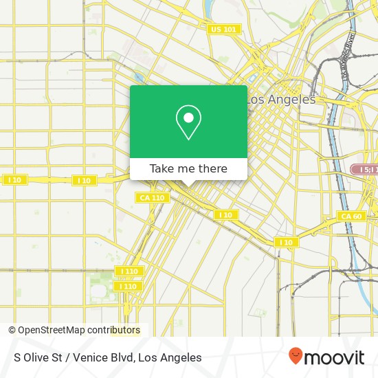 Mapa de S Olive St / Venice Blvd