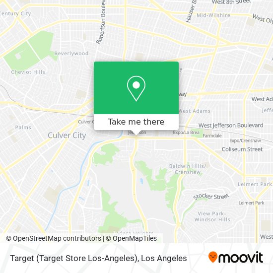 Mapa de Target (Target Store Los-Angeles)