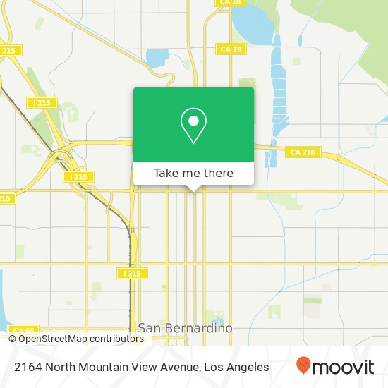 Mapa de 2164 North Mountain View Avenue
