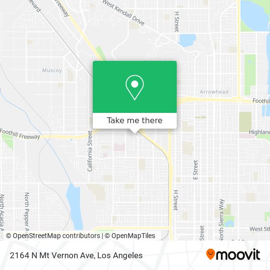 Mapa de 2164 N Mt Vernon Ave