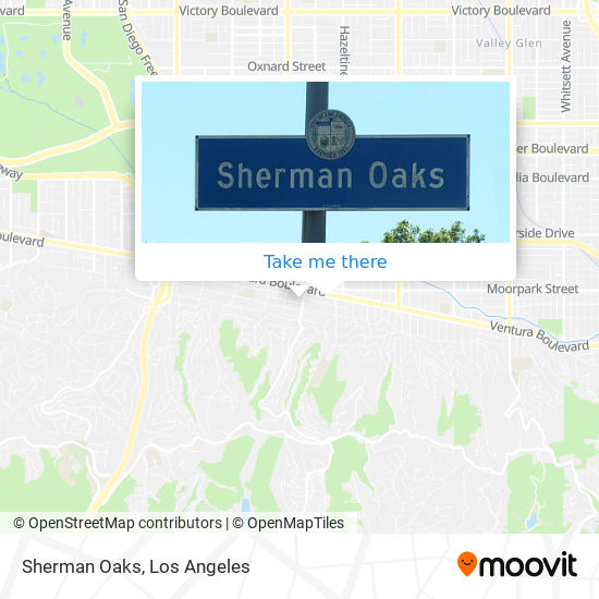 Sherman Oaks map