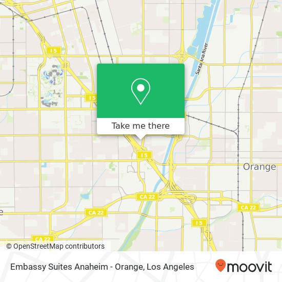 Embassy Suites Anaheim - Orange map